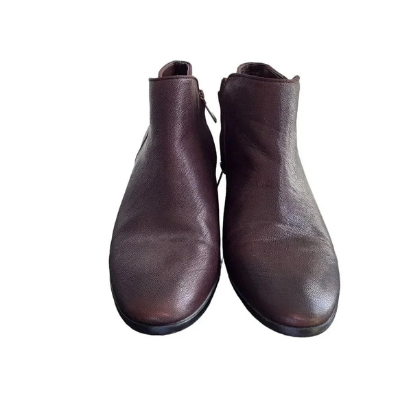 Sam Edelman Petty Brown Leather Zip Up Ankle Chelsea Booties Womens Size 8M 39 - Picture 4 of 7